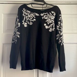 Floral Embroidered Sweater